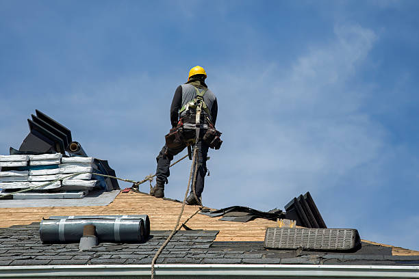 Professional Roof Repair technician working in Breckenridge, MI
